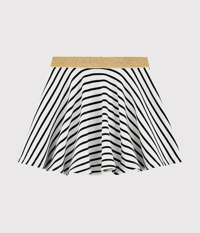 Falda de ni&ntilde;a blanco/azul