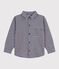 Camisa infantil de algodón a cuadros azul SOIR/ MILK