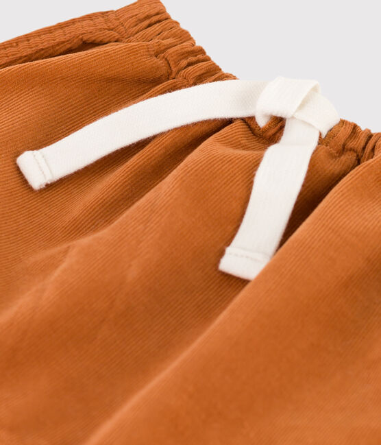 Pantalón de bebé de pana marron ECUREUIL