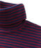 Robe femme rayée à col roulé en coton ultra light rojo CLAFOUTI/azul MEDIEVAL