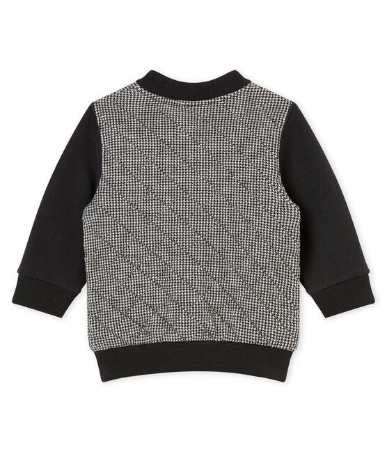 Cárdigan para bebé niña en túbico gris CAPECOD/blanco MARSHMALLOW