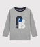 Camiseta serigrafiada para niño gris SUBWAY CHINE