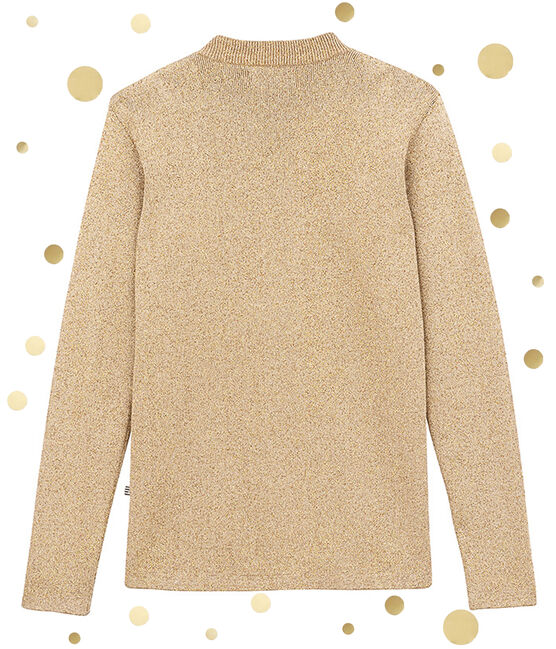 Jersey icónico marinero para mujer marron BRINDILLE/amarillo DORE