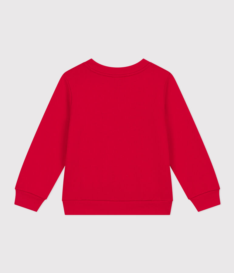Sudadera de mulet&oacute;n para ni&ntilde;o rojo