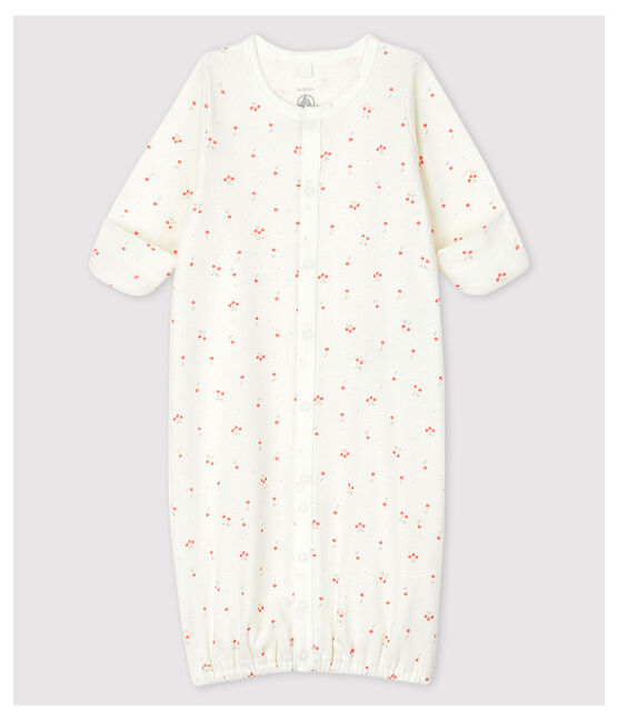Mono saco de barquitos de bebé de algodón ecológico blanco MARSHMALLOW/blanco MULTICO