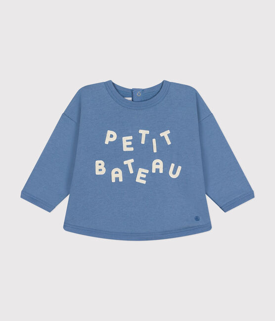 Sudadera de felpa para bebé azul BEACH