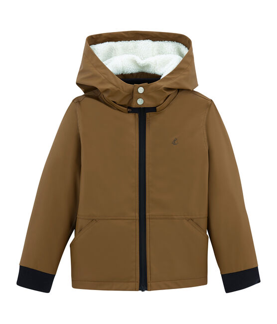 Chubasquero con forro polar marron BRINDILLE