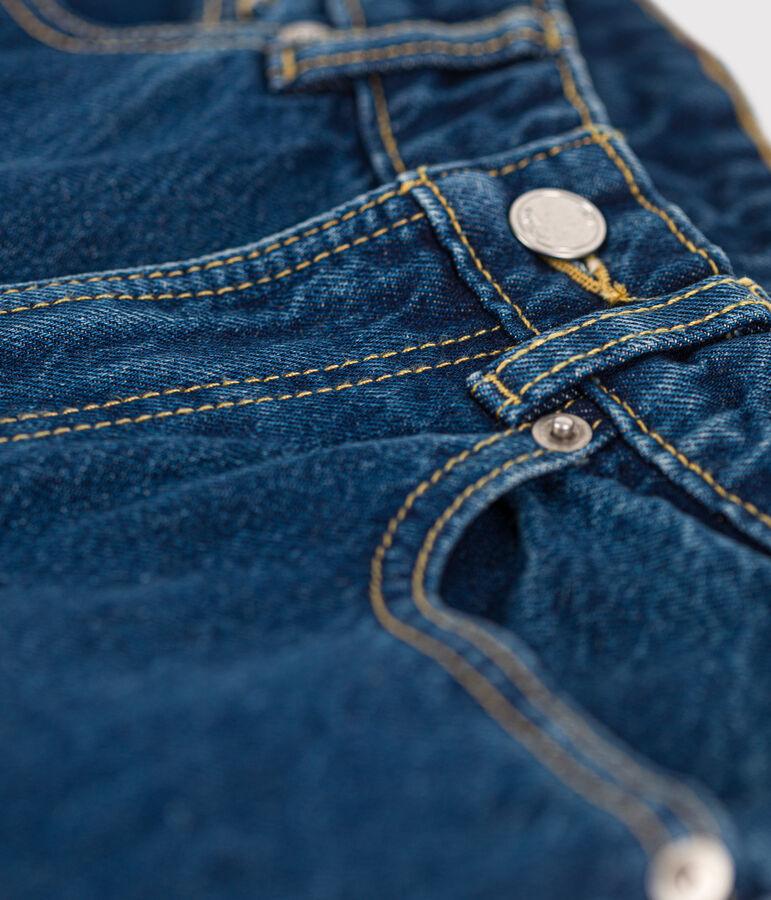 Vaquero de algod&oacute;n sostenible para mujer azul