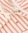 Conjunto de punto grueso con rayas marineras para bebé rosa AVALANCHE/blanco SIENNA