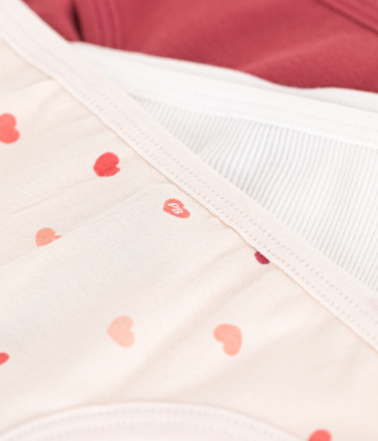 Juego de 3 braguitas de ni&ntilde;a de algod&oacute;n multicolor