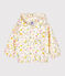 Cortavientos estampado para bebé unisex blanco MARSHMALLOW/rosa ROSE/ MULTICO