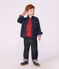 Camisa infantil denim lisa azul
