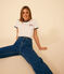 Camiseta La Recta con París de algodón para mujer crudo AVALANCHE