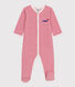 Pijama de terciopelo romántico para bebé