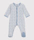 Pijama de terciopelo con estampado de cohetes para bebé