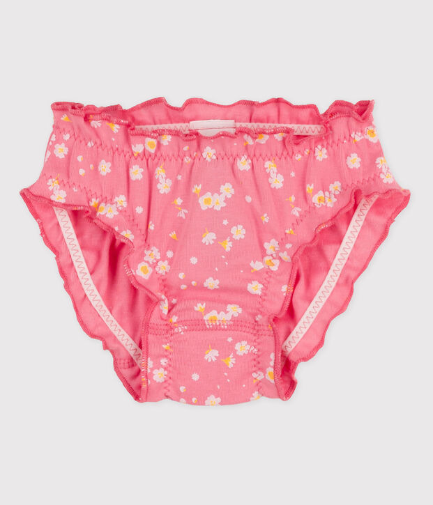 Braguita de algod&oacute;n de ni&ntilde;a rosa/multicolor