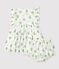 Vestido con braguita «bloomer» y estampado de flores de gasa de algodón ecológico para bebé blanco MARSHMALLOW/blanco MULTICO