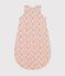 Saco de terciopelo para bebé TOG 3 rosa SALINE/blanco MULTICO