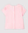 Blusa de manga corta de popelina de bebé niña rosa MINOIS/blanco MARSHMALLOW