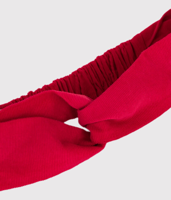 Diadema infantil de terciopelo rojo TERKUIT