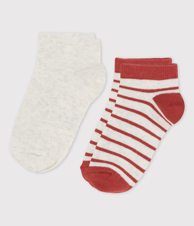 Juego de 2 pares de calcetines de ni&ntilde;o multicolor