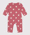 Pijama sin pies de algodón estampado para bebé rosa ROSEWOOD/ MARSHMALLOW