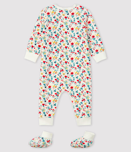 Conjunto de noche de rizo para bebé niña blanco MARSHMALLOW/blanco MULTICO