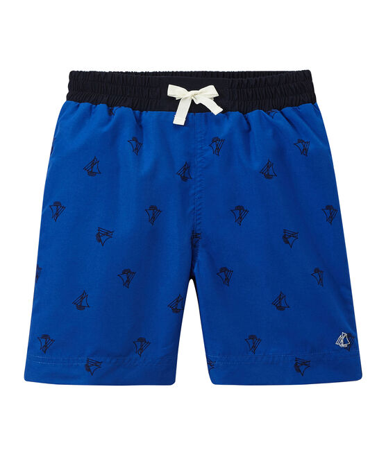 Traje de baño de niño con estampado azul PERSE/azul SMOKING