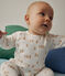 Pijama de felpa para bebé blanco MARSHMALLOW/blanco MULTICO