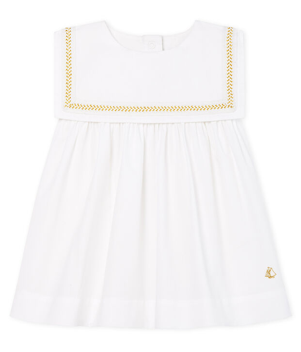 Vestido de ceremonia para beb&eacute; ni&ntilde;a blanco