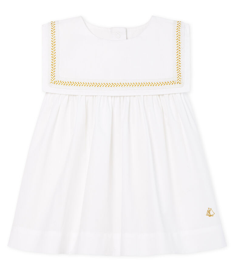Vestido de ceremonia para beb&eacute; ni&ntilde;a blanco ECUME