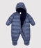 Buzo a rayas de bebé azul SMOKING/blanco MARSHMALLOW