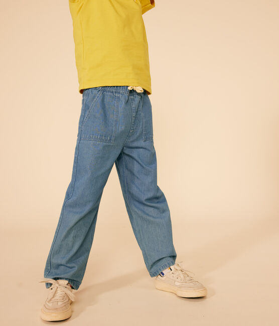 Pantalón vaquero recto ligero para niño azul DENIM CLAIR