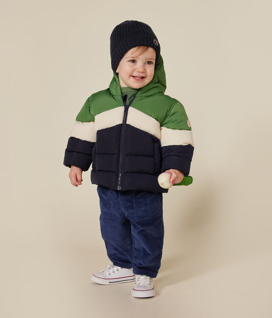 Plumífero colorblock con capucha para bebé PALMERAIE/ MULTICO