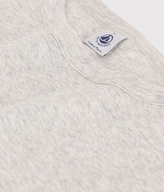 Camiseta LA ICONICA de algodón con cuello redondo para mujer gris BELUGA CHINE
