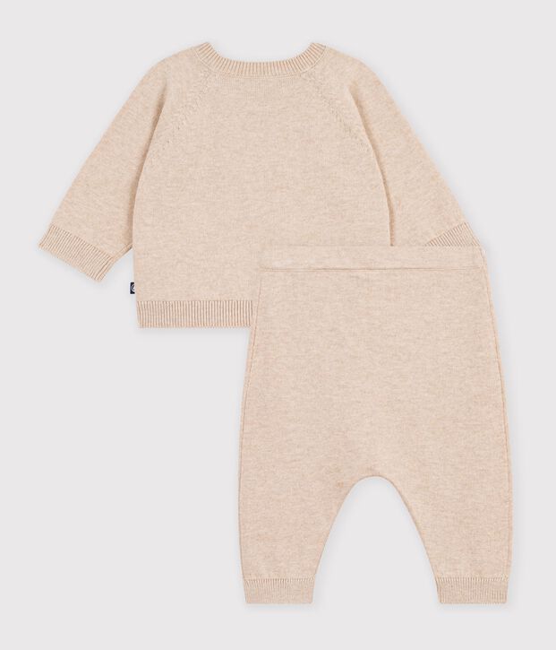Conjunto de punto tricotado estampado para beb&eacute; PAIN