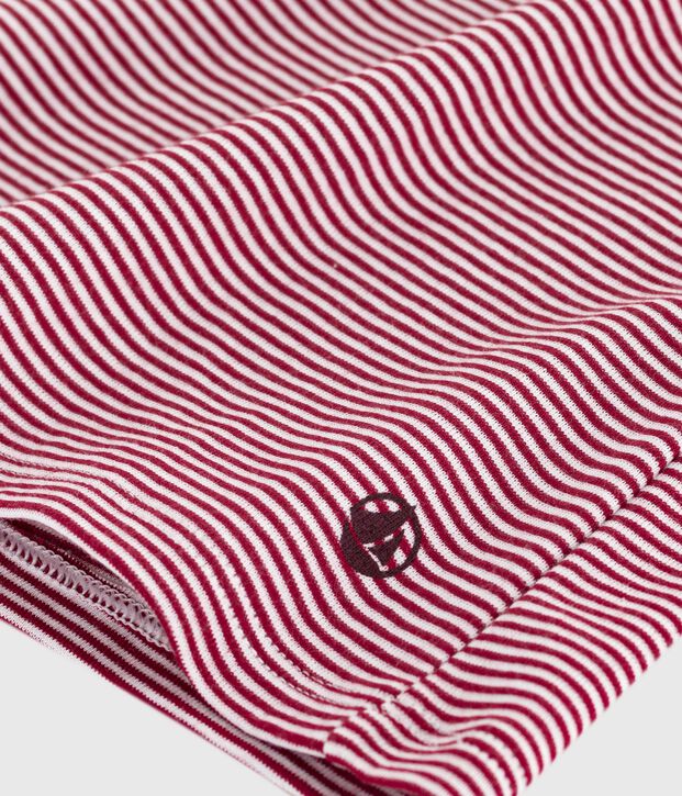 Camiseta Ic&oacute;nica de manga corta de algod&oacute;n para mujer rojo/blanco