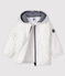 Chaqueta estampada para bebé niña/niño blanco MARSHMALLOW/gris ARGENT
