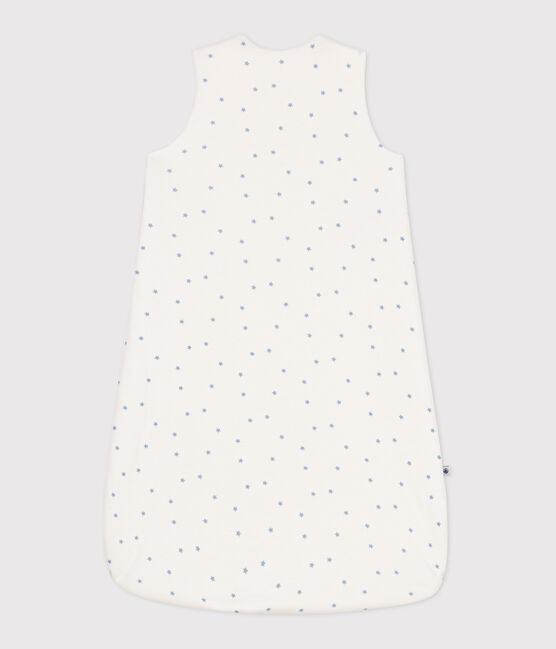 Saco de dormir para bebé en algodón estampado TOG 1.5 blanco MARSHMALLOW/azul ALASKA
