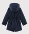 Parka de algodón revestido para niña azul SMOKING