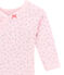 Body de nacimiento de manga larga estampado para bebé niña rosa VIENNE/blanco MULTICO