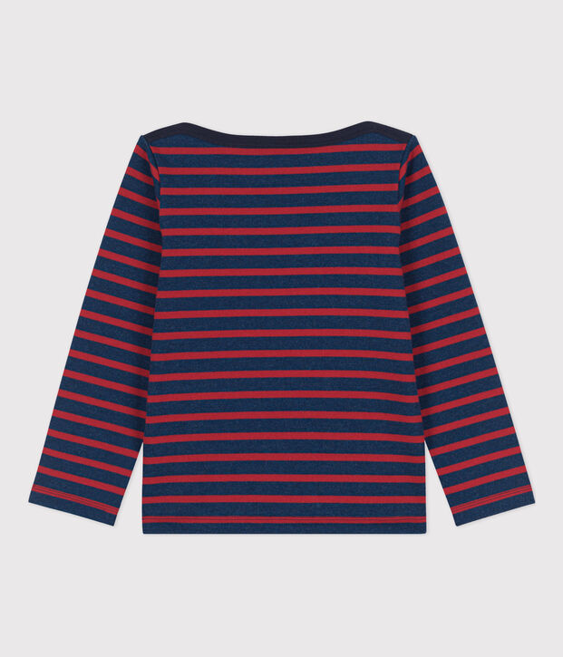 Marinera de algod&oacute;n de ni&ntilde;a/ni&ntilde;o azul/rojo