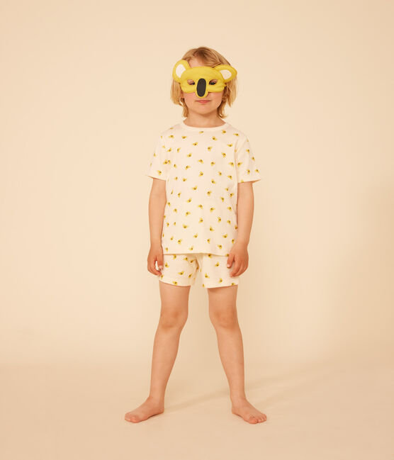 Pijama corto infantil de algodón tipo disfraz de koala blanco AVALANCHE/ MULTICO