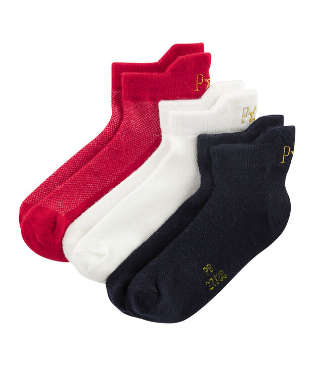 Juego de 3 pares de calcetines infantiles unisex multicolor