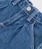 Pantal&oacute;n denim liso para beb&eacute; azul