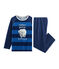 Pijama de terciopelo para niño pequeño azul MEDIEVAL/azul MAJOR