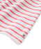 Chemise de nuit fille à rayure marinière et son legging blanco ECUME/rojo CARMEN