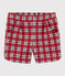 Short de punto para niña rojo TERKUIT/blanco MULTICO