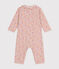 Pijama sin pies de algodón estampado de flores para bebé rosa SALINE/blanco MULTICO