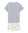 Pijama corto de punto para niño blanco MARSHMALLOW/blanco MULTICO